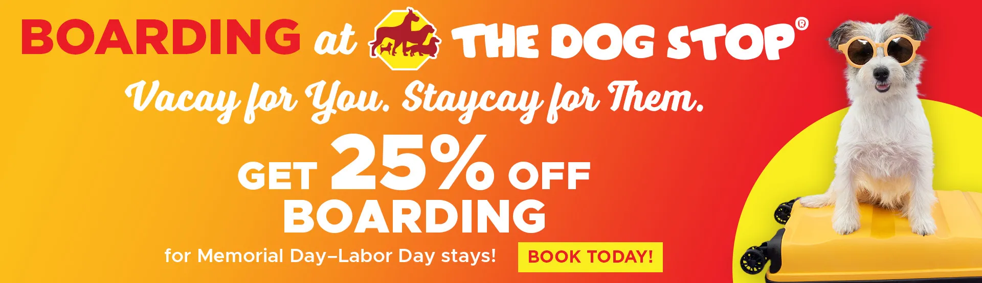 Get 25% off boarding